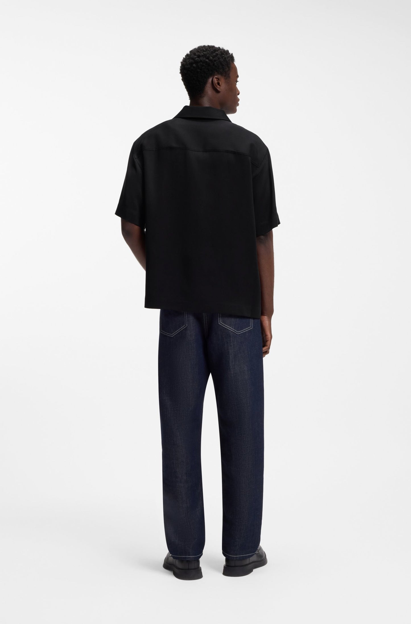 Chemise Oversize avec finitions à logo revisité HUGO BOSS