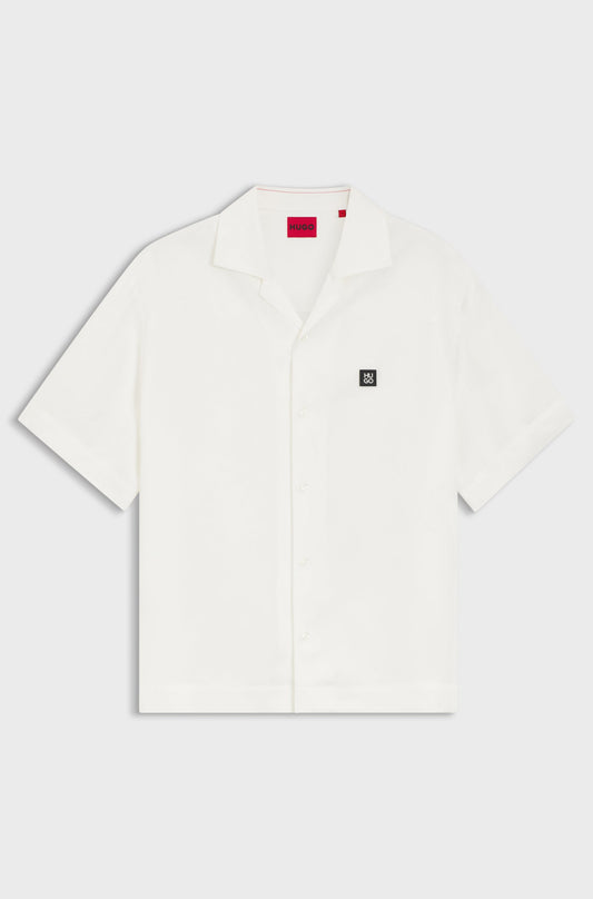 Chemise Oversize avec finitions à logo revisité HUGO BOSS