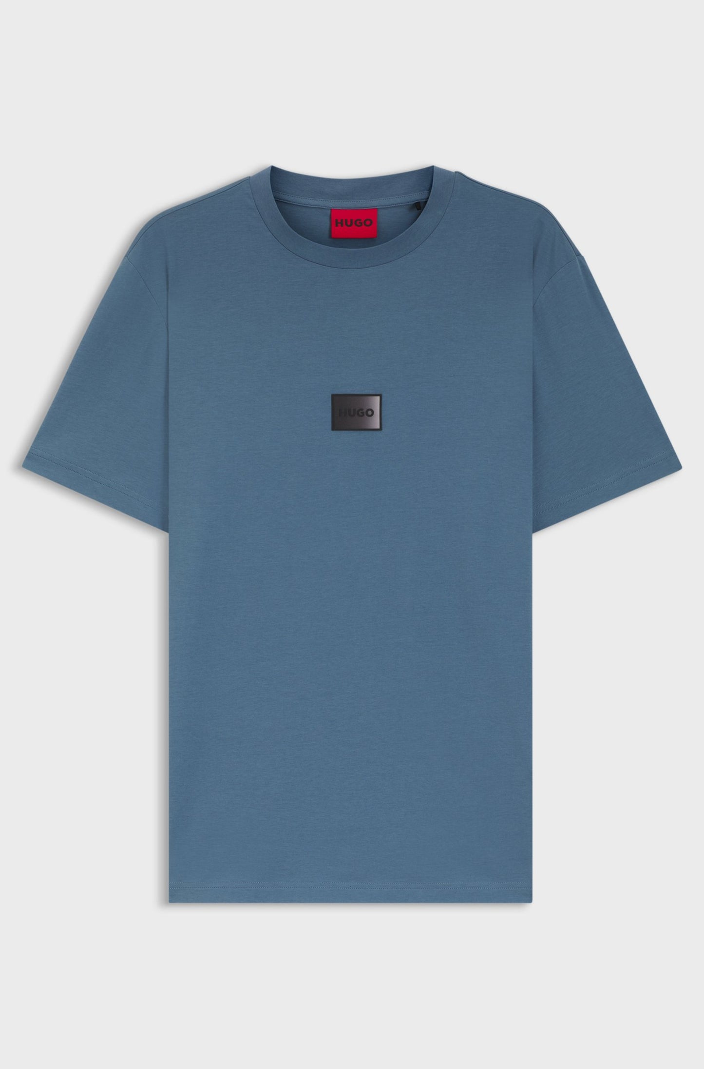 T-shirt en jersey de coton avec étiquette logotée dégradée