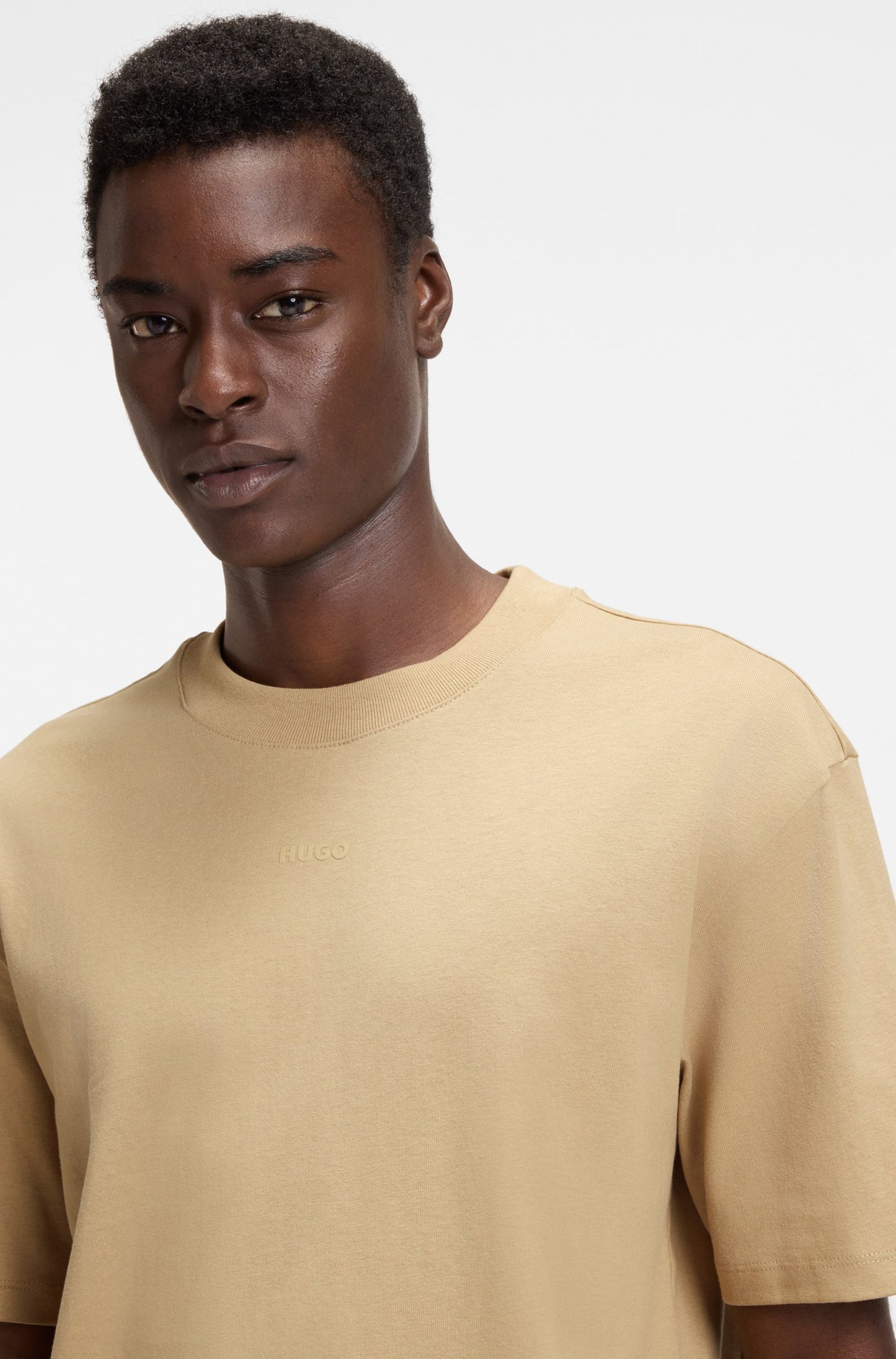 T-shirt décontracté en coton à logo imprimé