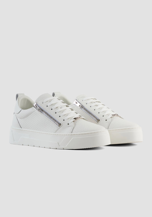SNEAKERS « ZIPPER » ANIMAL EN CUIR