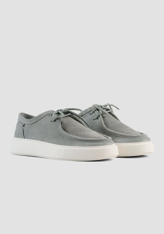 MOCASSINS À LACETS « NICHOLAS » EN DAIM