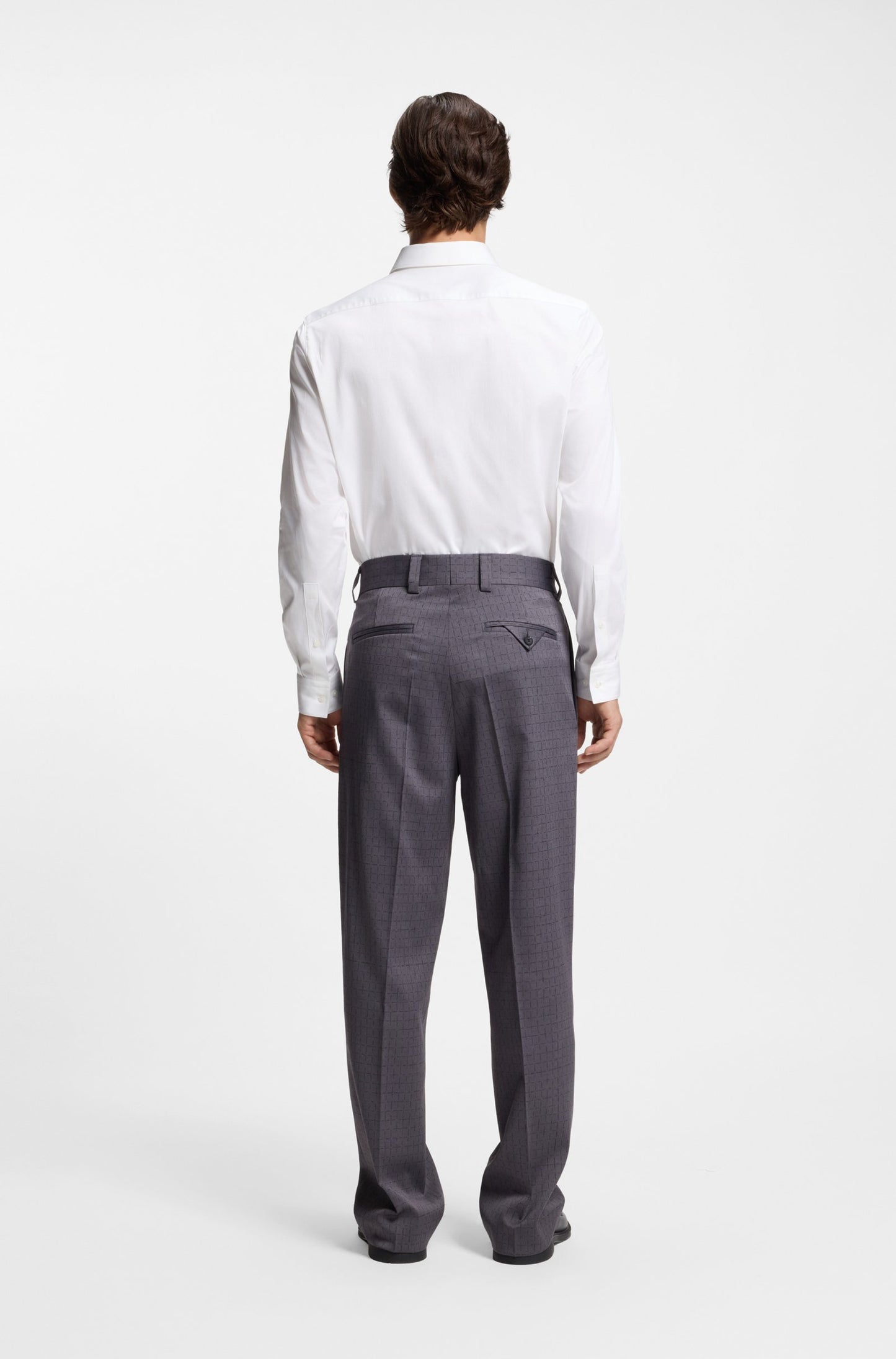 Chemise Slim Modern en coton stretch avec patte de boutonnage invisible