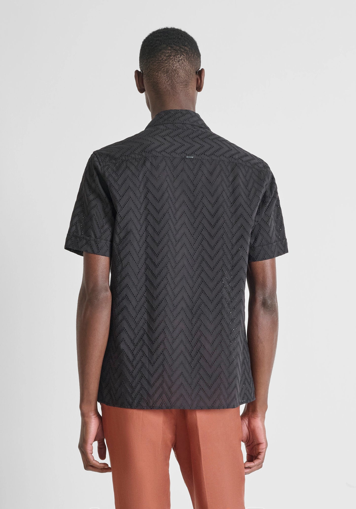 CHEMISE RELAXED FIT « HONULULU » EN POPELINE DE COTON BRODÉE