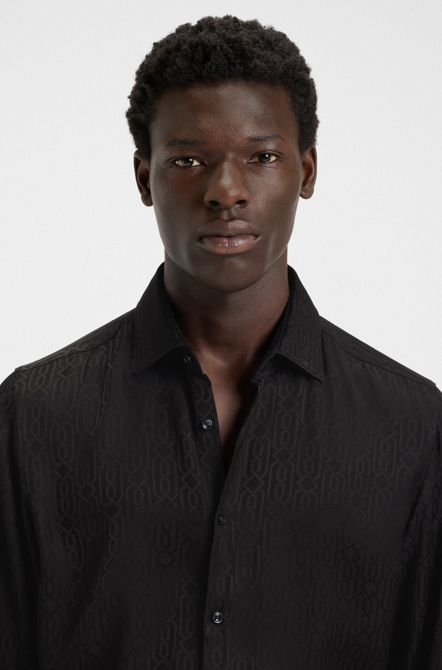 Chemise Slim à motif jacquard