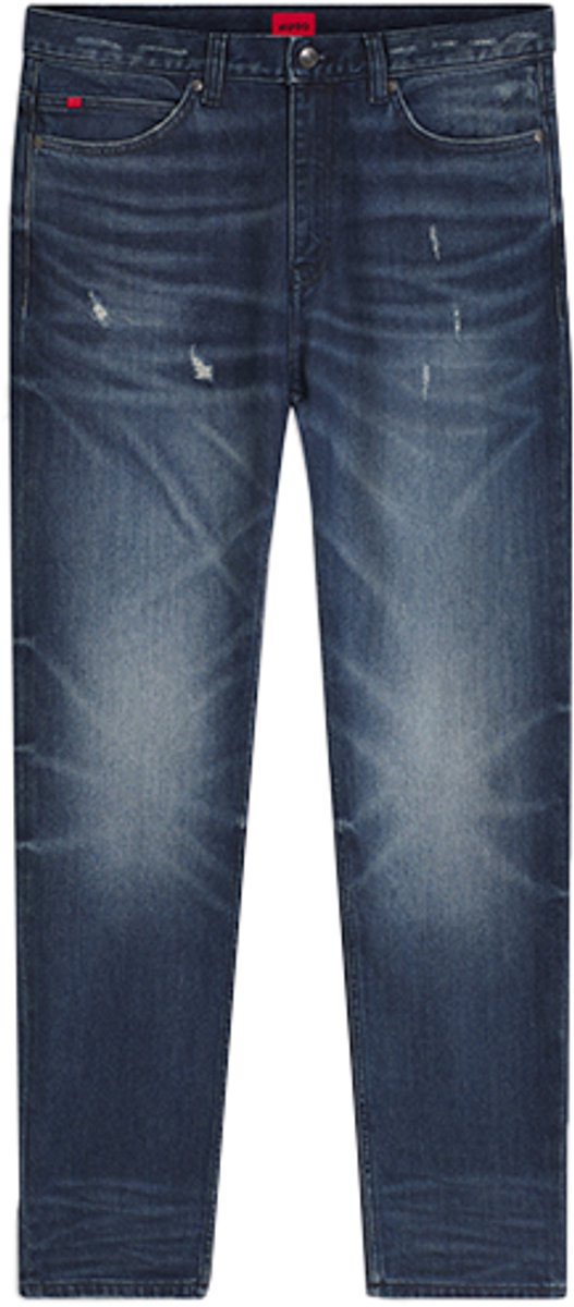 Jean en denim stretch bleu foncé confortable 708