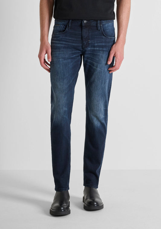 JEAN COUPE CONFORT TAPERED « KURT » EN DENIM NOIR