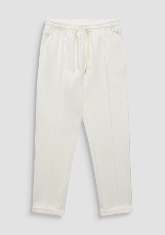PANTALON REGULAR FIT « CODY » EN SERGÉ DE COTON ÉLASTIQUE