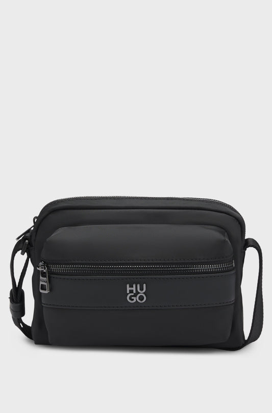 Sac porté croisé en twill à logo revisité