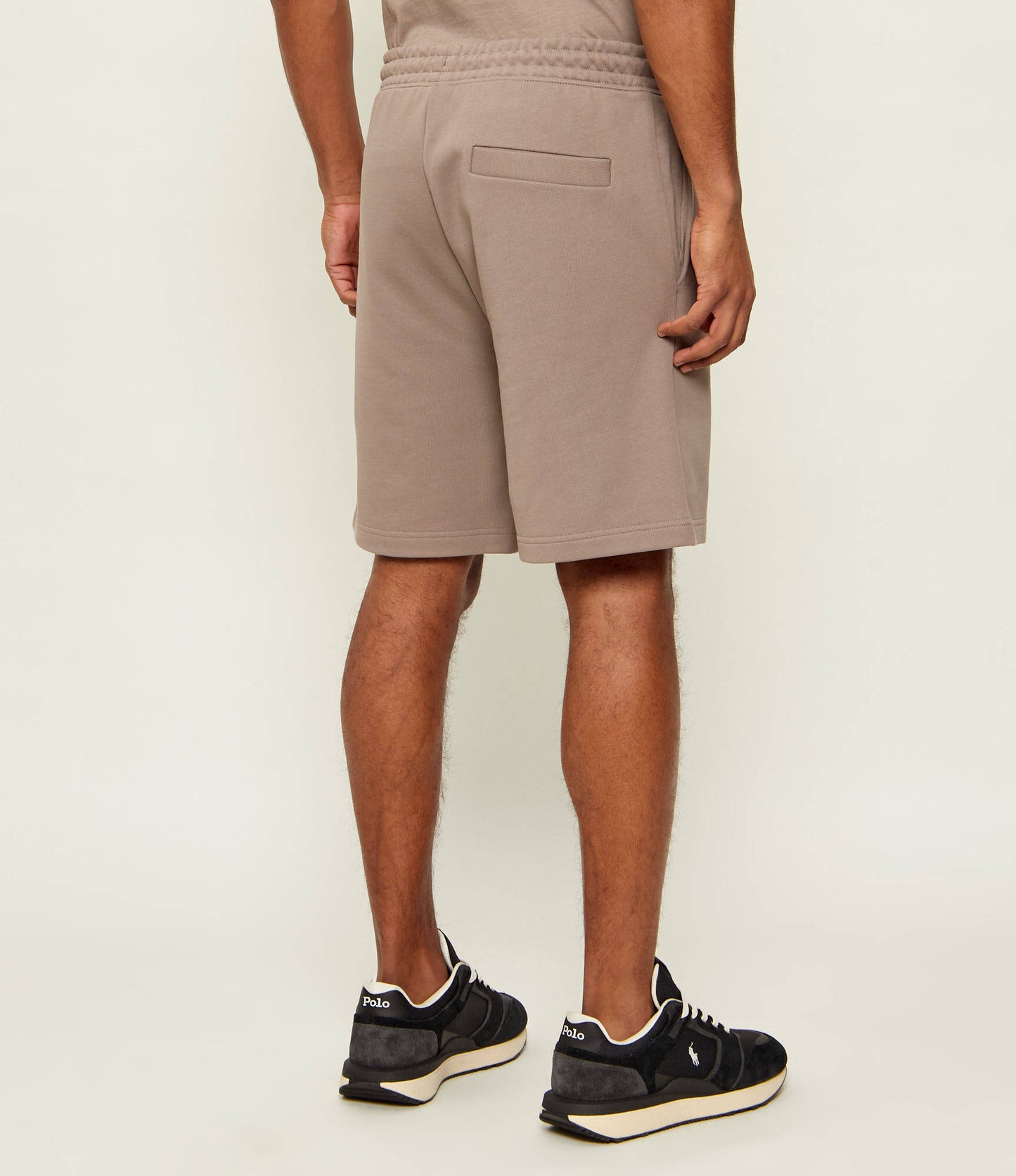 Short en molleton de coton avec logo écaille de tortue