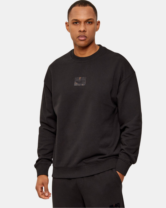 Sweat en molleton de coton avec patch logo écaille de tortue