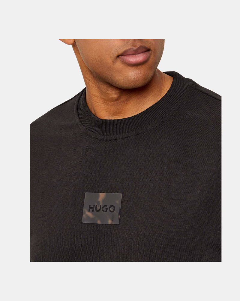 Sweat en molleton de coton avec patch logo écaille de tortue