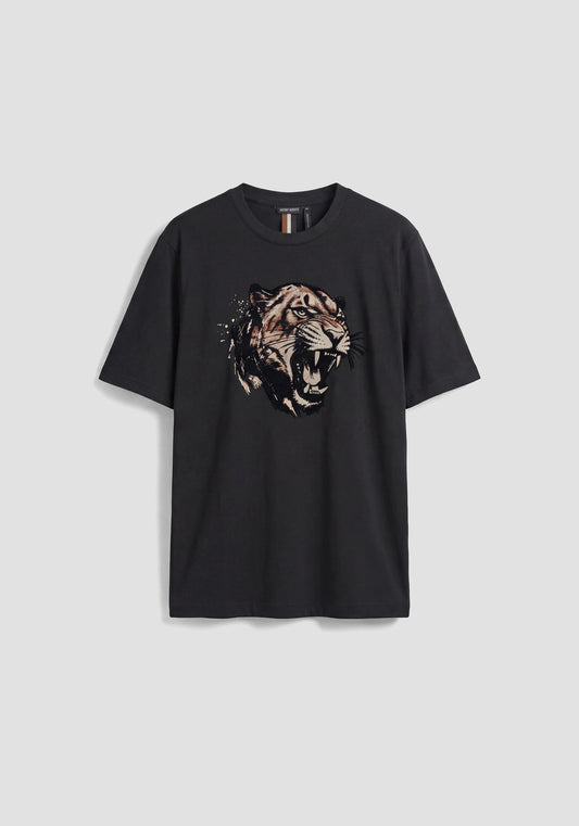 T-SHIRT REGULAR FIT EN JERSEY DE COTON AVEC IMPRIMÉ