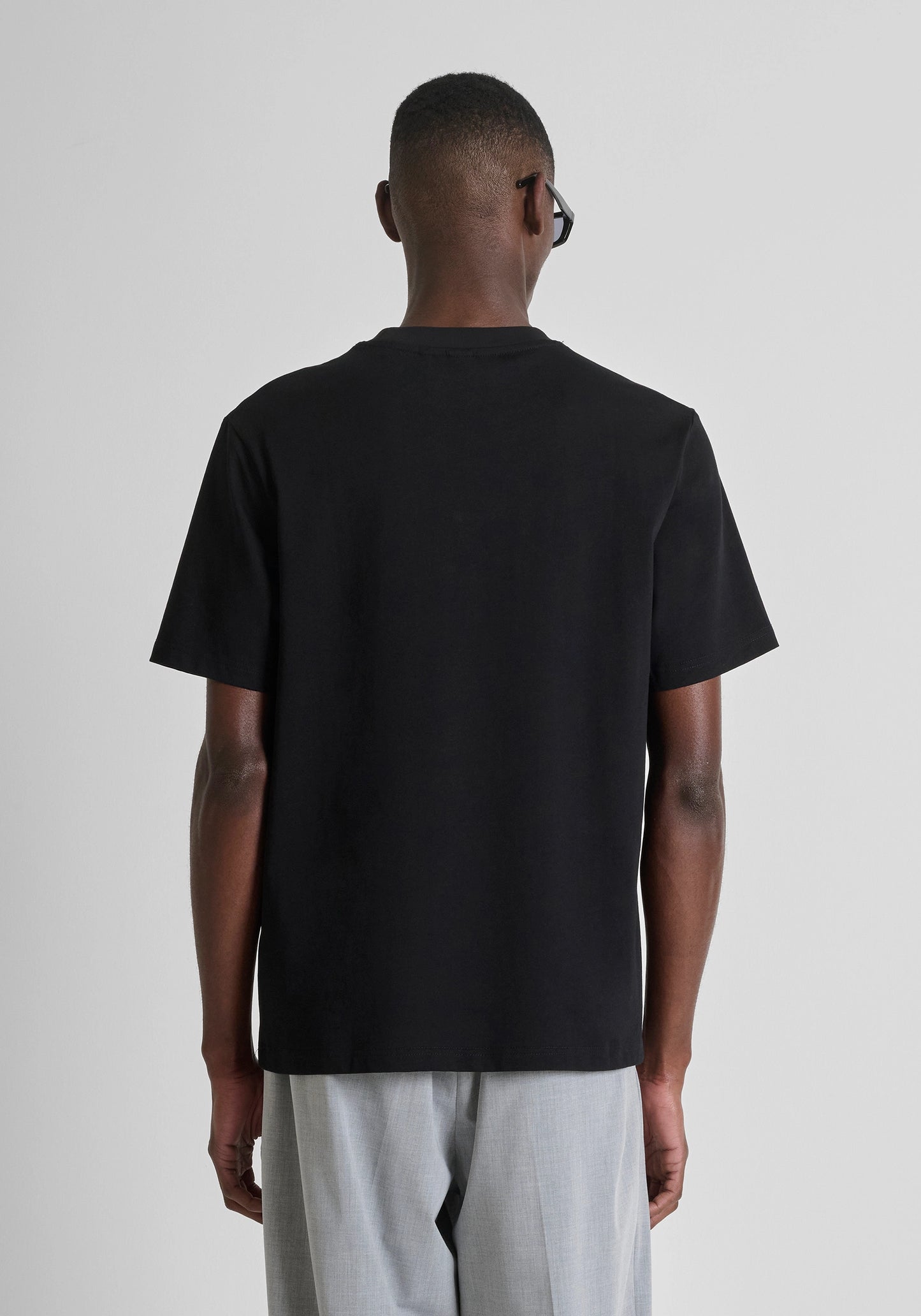 T-SHIRT RELAXED FIT EN JERSEY DE COTON AVEC LOGO EN CAOUTCHOUC