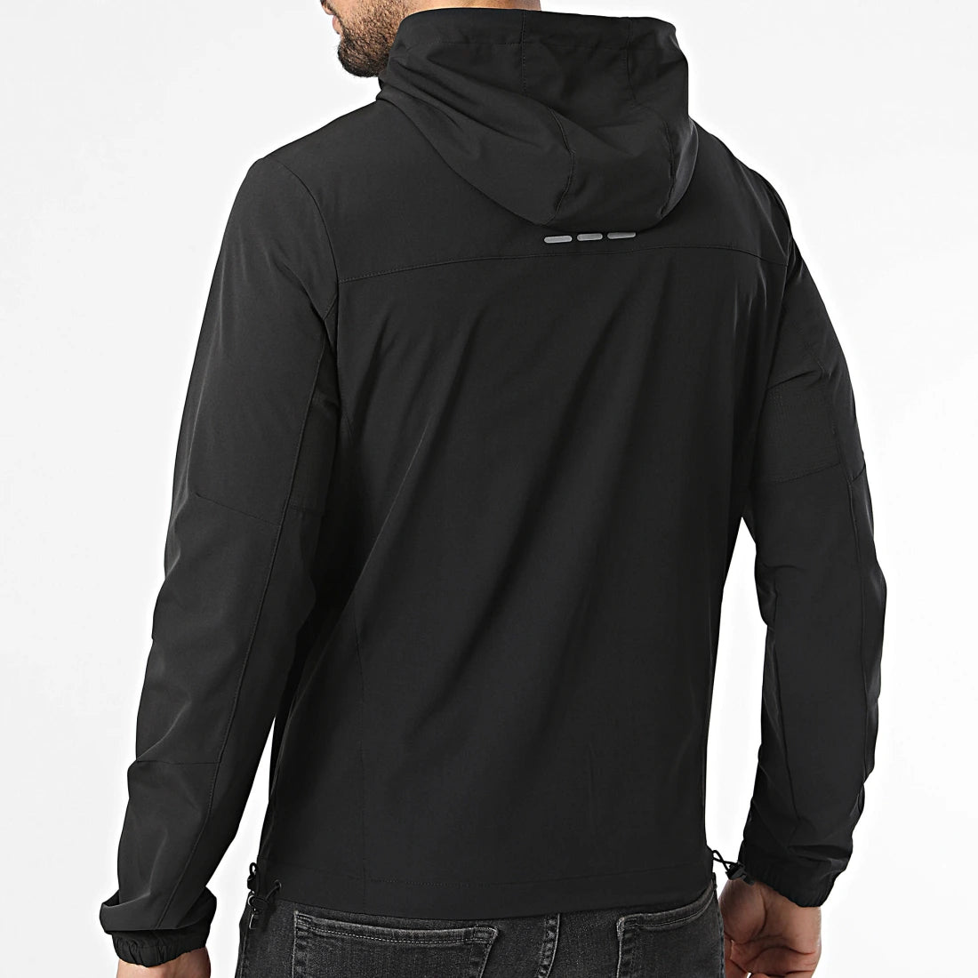 Veste Capuche Zippée Bolt Noir